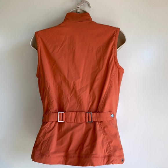 Lucy Travel Ready Vest Fleece Lined Size Medium Orange - Picture 4 of 9